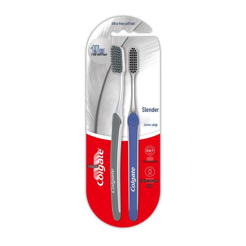 

Colgate Slim Soft Charcoal Spiral Toothbrush Twin Pack