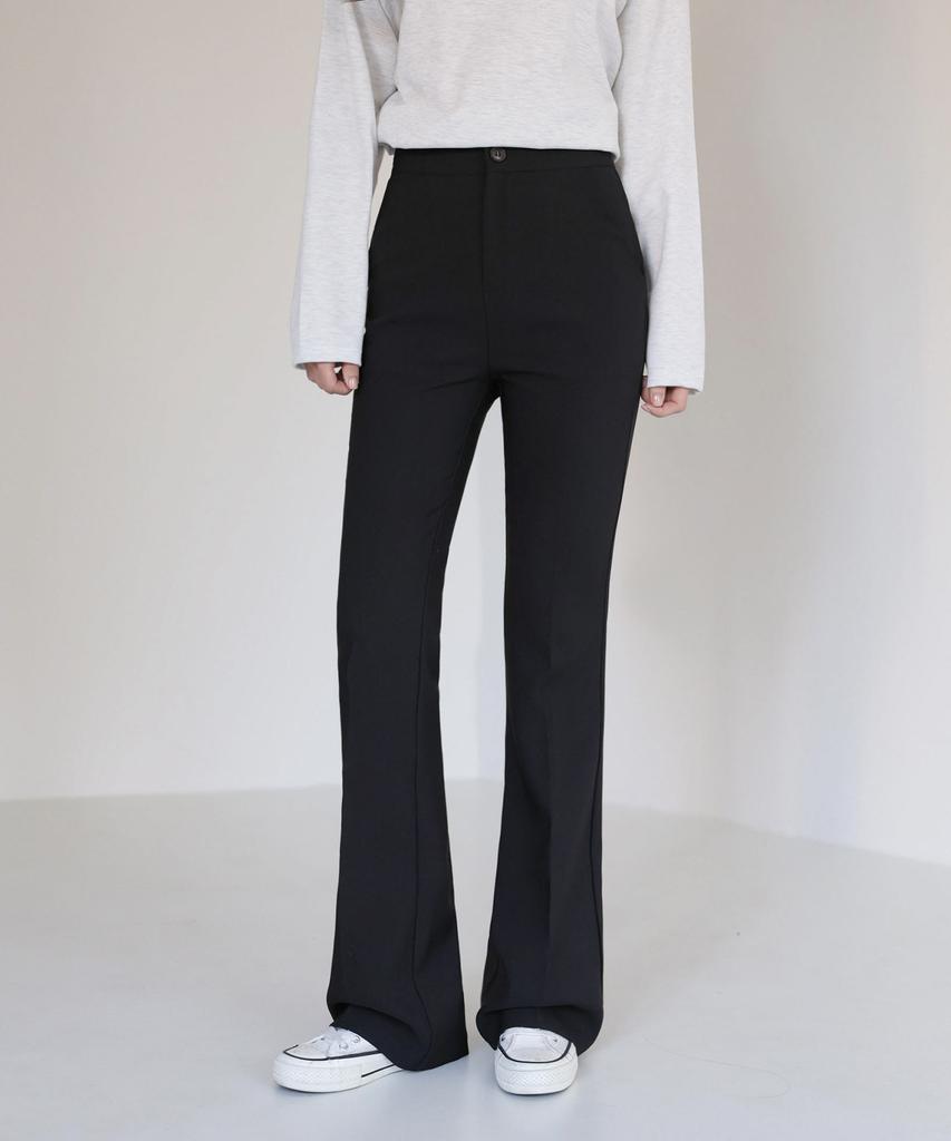 Jikeulib Secret Banding Stretch Bootcut Long Slacks