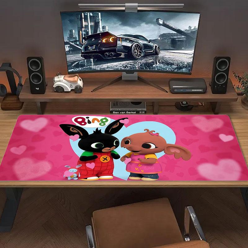 Bing Large Size Mouse Pad Large Gaming Table Cushion Non-slip Laptop Tablet Big Mousepad XXL Mat Mini PC Playmat With Lock edge