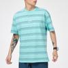 Nike Sportswear Embroidered Logo Striped Loose Knit Sports Short Sleeve T-Shirt Men Tops Blue Green DB6532-307