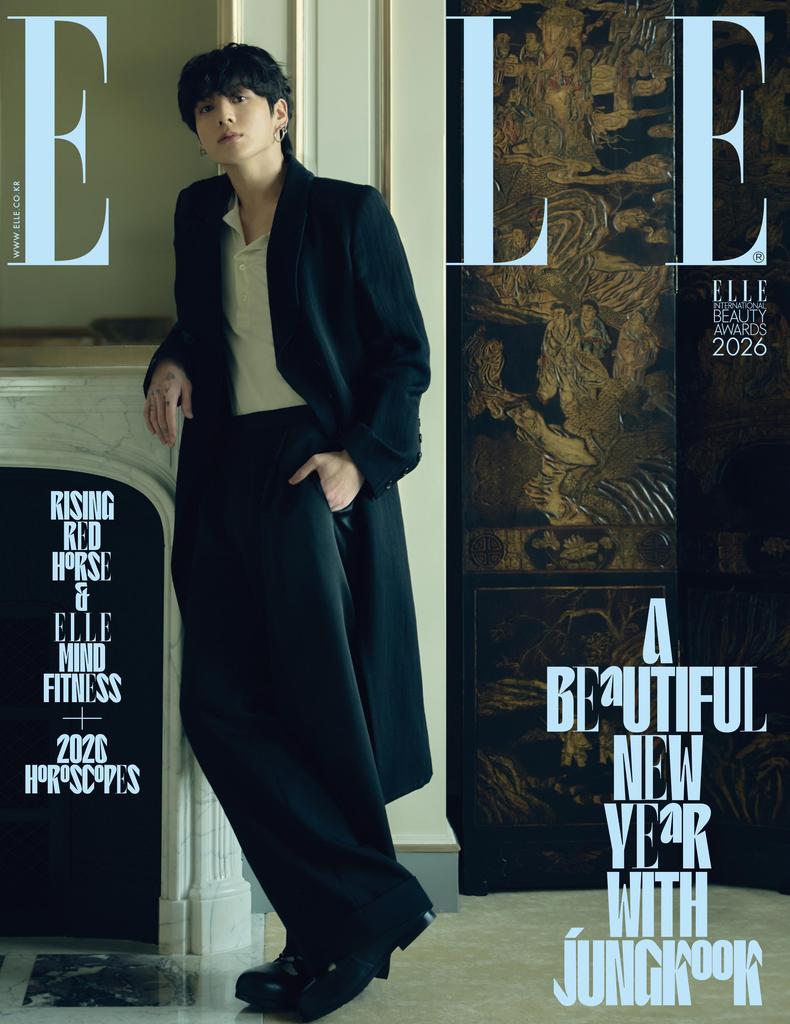 Elle Korea Magazine 2026 JANUARY BTS Jung Kook, BTS Army, Kfashion, KPOP, KSTAR