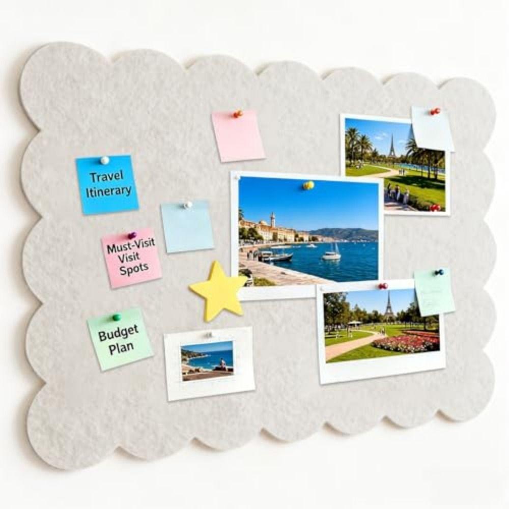 Large Bulletin Board Felt Decorative Panel Ins Photo Display Board  For Office Home Classroom