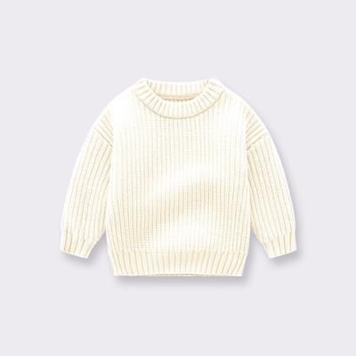 Baby Girls Sweater Long Sleeved Solid Color Newborn Baby Knitted Pullover Tops 0-6Yrs Kids Sweater