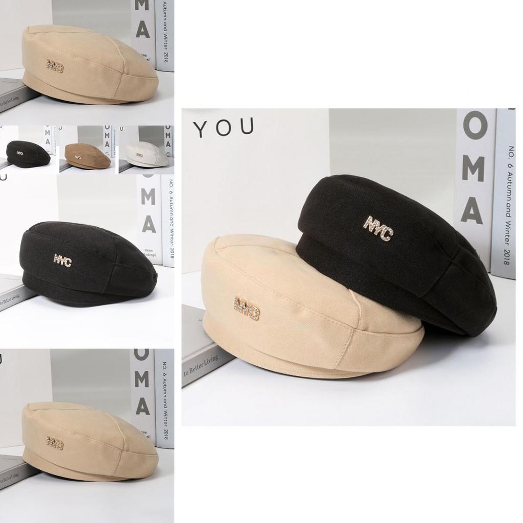 Letters Painter Myc Beret Hat Gift Warm Girl Outdoor Sports Breathable Sunshade
