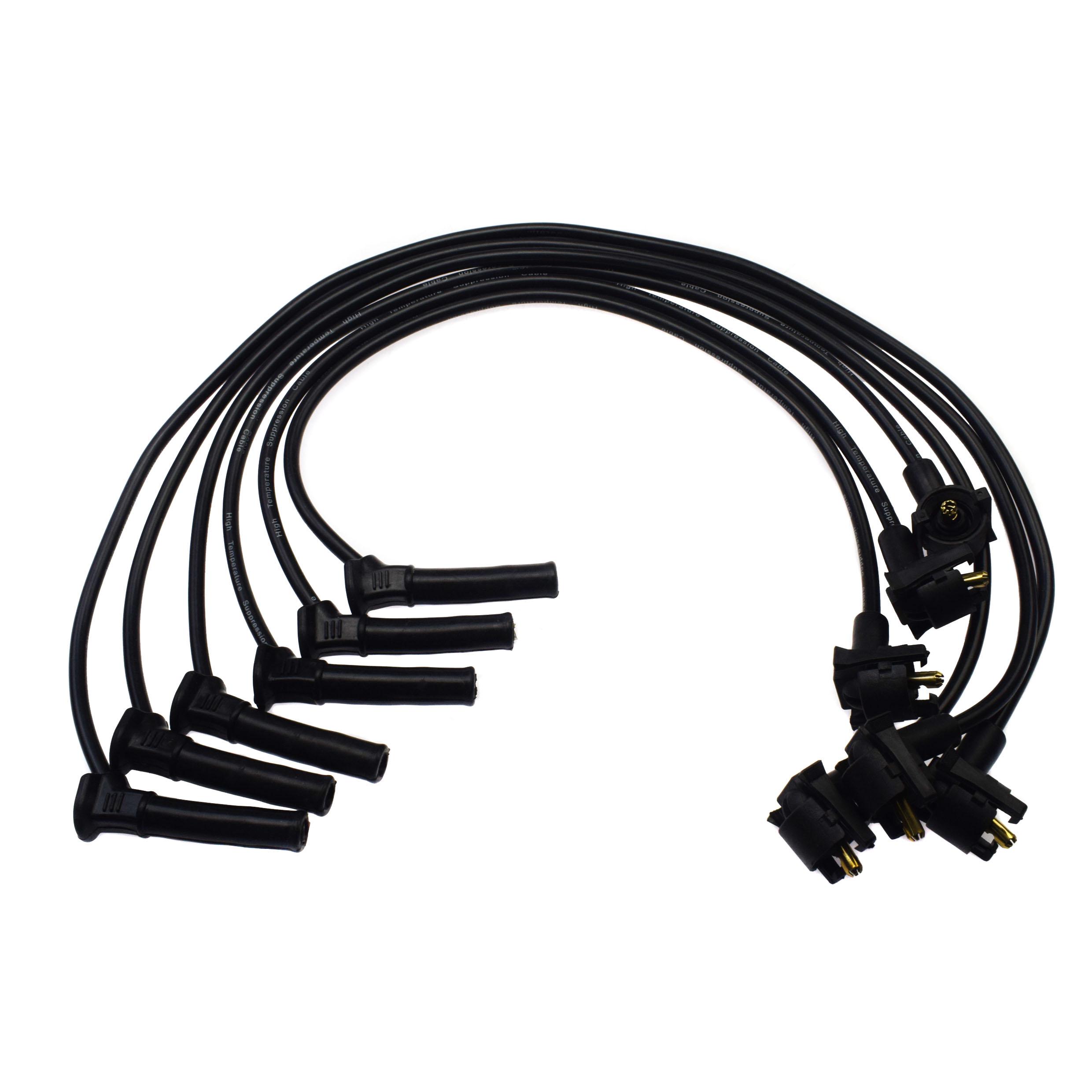 6 Pcs For Ford Explorer & Mercury Mountaineer 4.0L V6 2001-2010 Ignition Spark Plug Wires Cables Wires Kit 3U2Z12259D WR6096