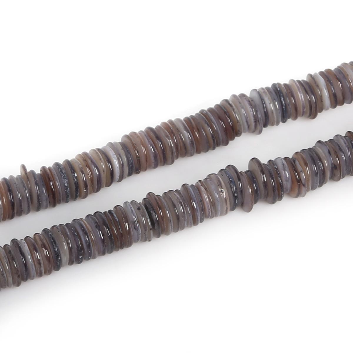 

9 мм пресноводные бусины из ракушек произвольной формы, свободные бусины для изготовления ювелирных изделий серый