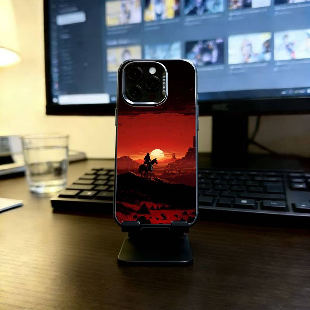 Redemption RDR 2 Phone Case For iPhone 17,16,15,14,13,12,11 Plus,Pro Max,XS,Colorful Silver Black Cover