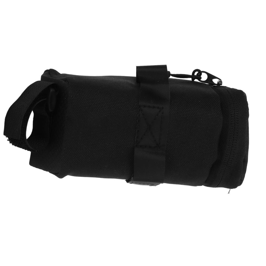 Saddle Bag Bicycle Black Oxford Cloth Material Easy Disassemble Zipper Design Small Wind Resistance Underseat Pouch
