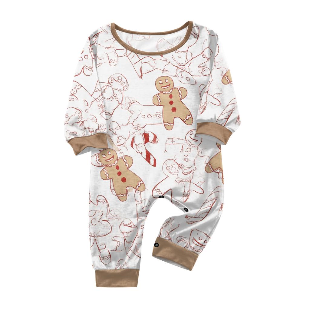 Christmas Print Parent-child Long-sleeved Pajamas Set Home Wear