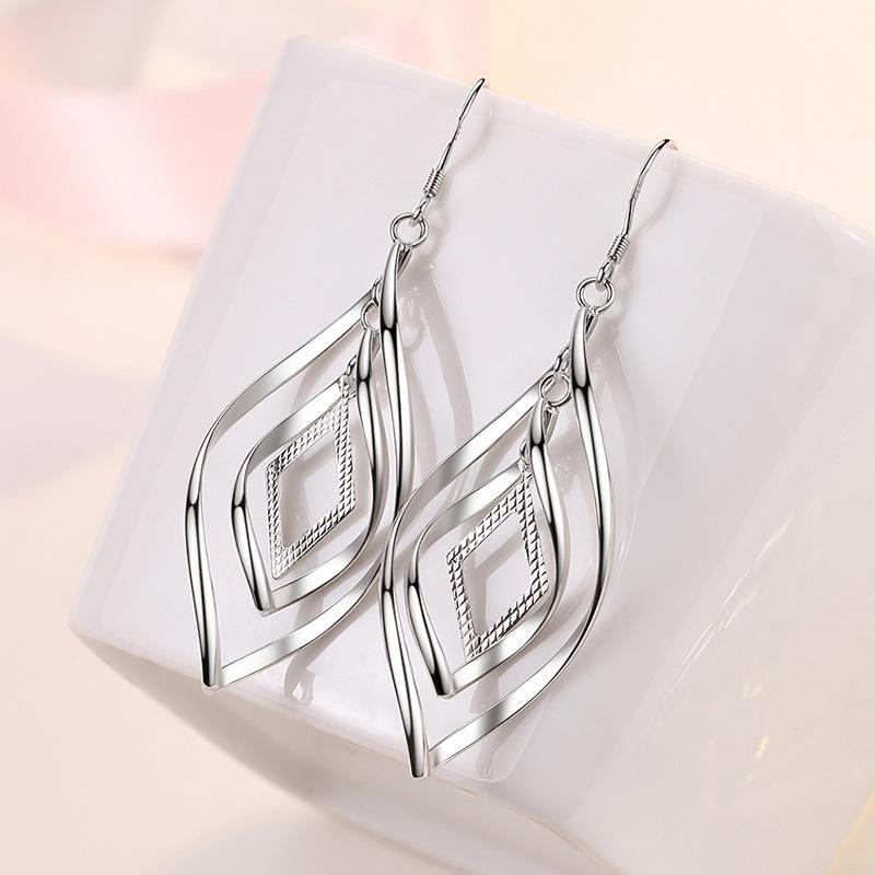 New Style 925 Silver Golden Color Series Women's Earrings Fit Original EarringsWedding Jewelry Exquisite Birthday Gifts