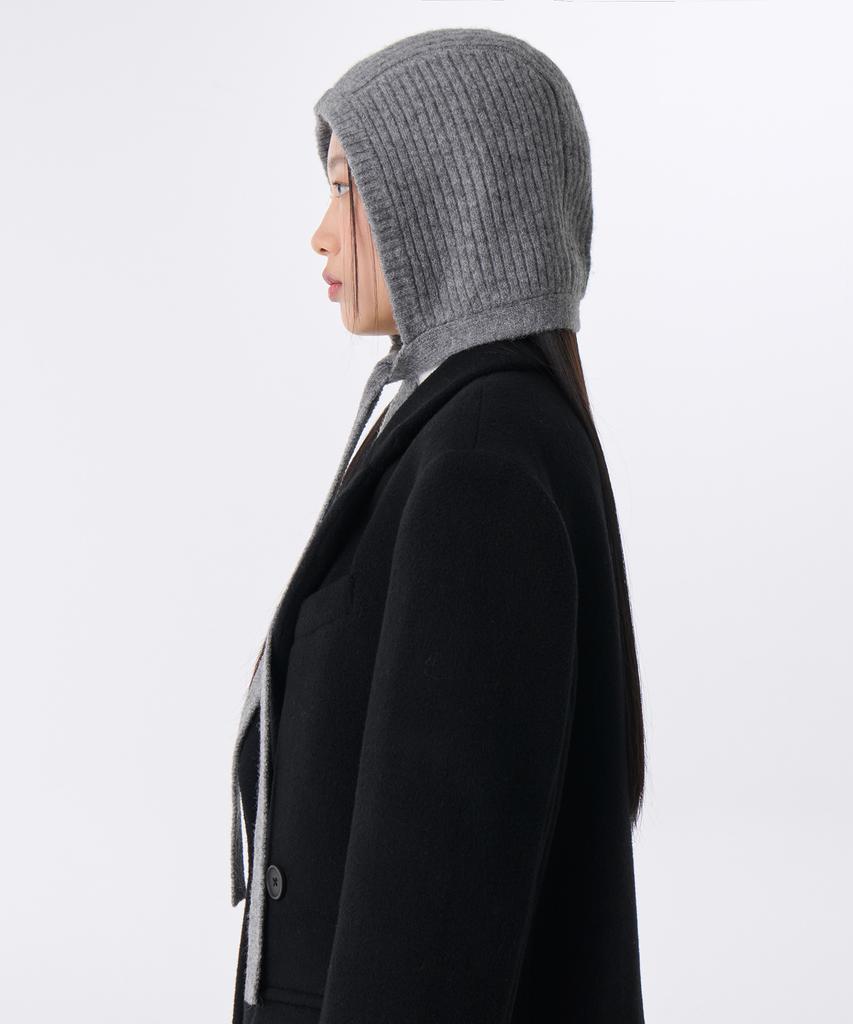 MUSINSA STANDARD WOMAN Women'S Knit Tie Bonnet [Medium Grey]
