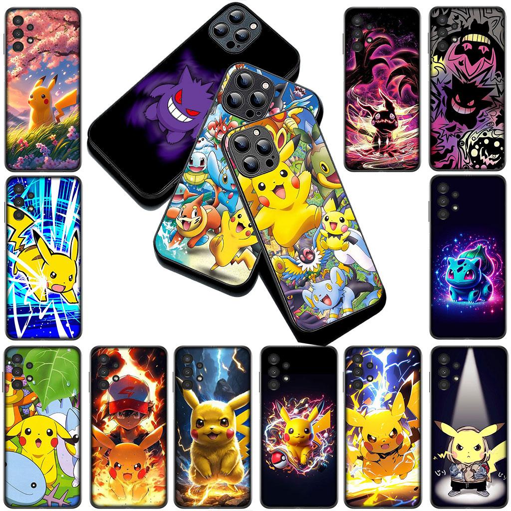 Phone Cover for Motorola Moto G55 G45 G75 G85 G13 Edge 50 30 Fusion 40 NEO Ultra Pro Soft Case P-Pokemons GO Gengar P-Pikachus