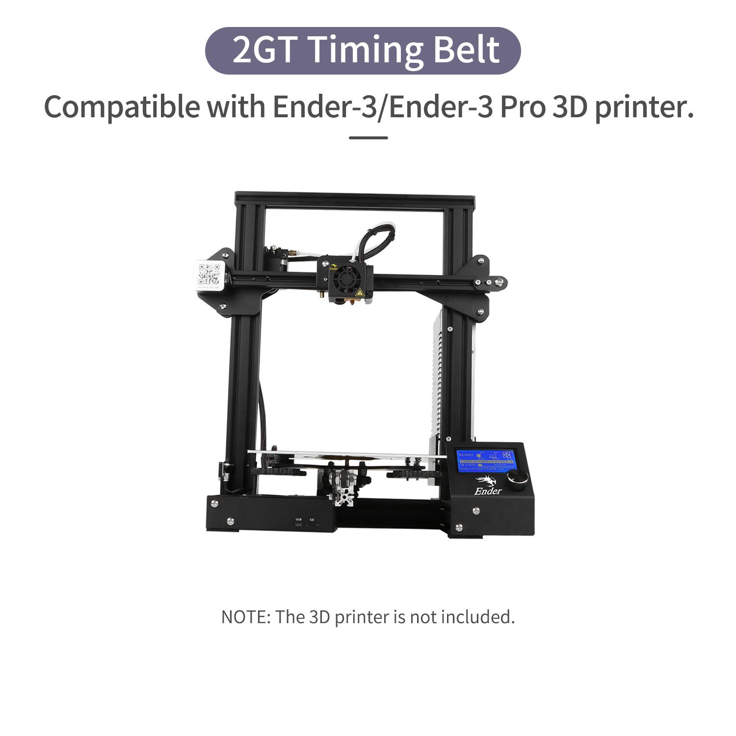

Реммень ГРМ 2GT, Открытый резиновый ремень ГРМ для 3D-принтера Ender 3, с Y- 74300 мм X- 786 мм, Ширина 6 мм, Совместим с Ender 3 Ender