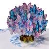 Foldable Flower and Butterfly Greeting Cards Paper Romantic Invitations Cards Creative Elegant 3D Greeting Card Girlfriend