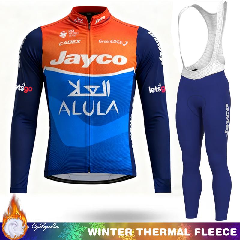 Abbigliamento Termico in Pile Invernale per Ciclismo Set da Uomo Maglia Tuta da Uomo Manica Lunga Abbigliamento Sportivo Retrò 2026 Completo con Bretelle Set di Giacche