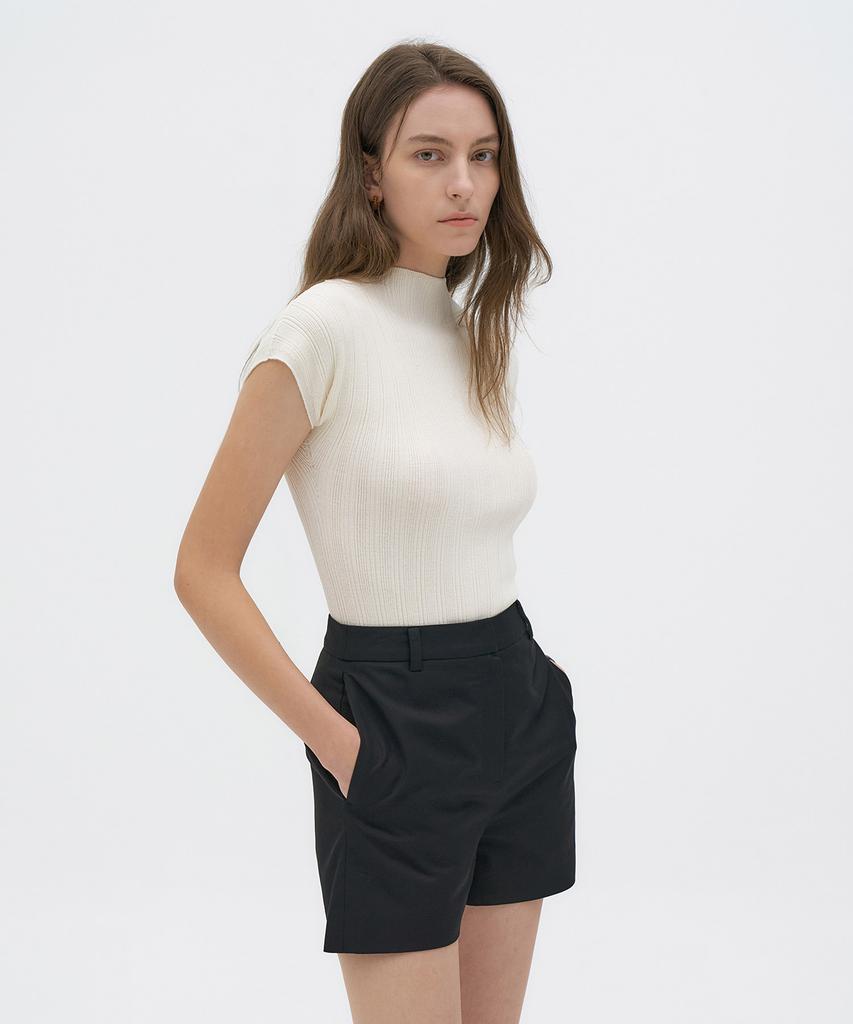LAMEREI Holgament High Neck Ribbed Knit[Lmbfsu24Kn4252]-3Color
