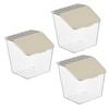Wall Mounted Garlic Container Storage Stylish Transparent Food Garlic Container for Onion Kitchen 3pcs