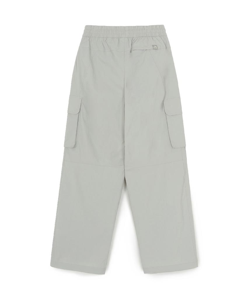 Emelbi Gorpcore Cotton Touch Parachute Cargo Wide Pants Ny (L.Grey)