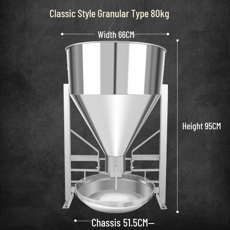 Stainless Steel Automatic Double-Sided Pig Feeder for Wet & Dry Feed - Sow & Creep Feeding Solution for All Pig Farm Sizes