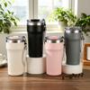 Premium 304 Stainless Steel Insulated Travel Mug, Large Capacity with Handle and Straw
