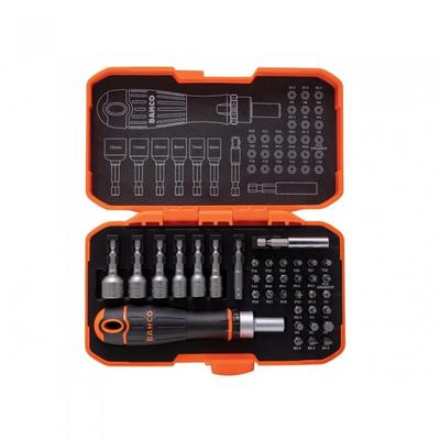Bahco 59/s36bcr Ratcheting Coloured Bit Set, 36 Piece