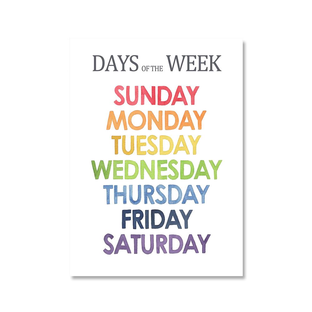 

Обучающая картина на холсте, цвета, цифры алфавита, сезон, месяцы, дни, постер, детская настенная художественная печать, изображение для декора детской комнаты 21x30cm No Framed оранжевый