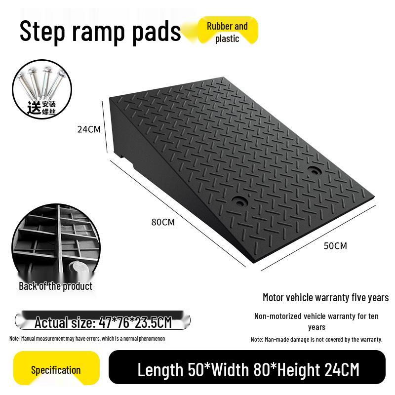 Rubber Curb Ramp for Cars and Household Steps
