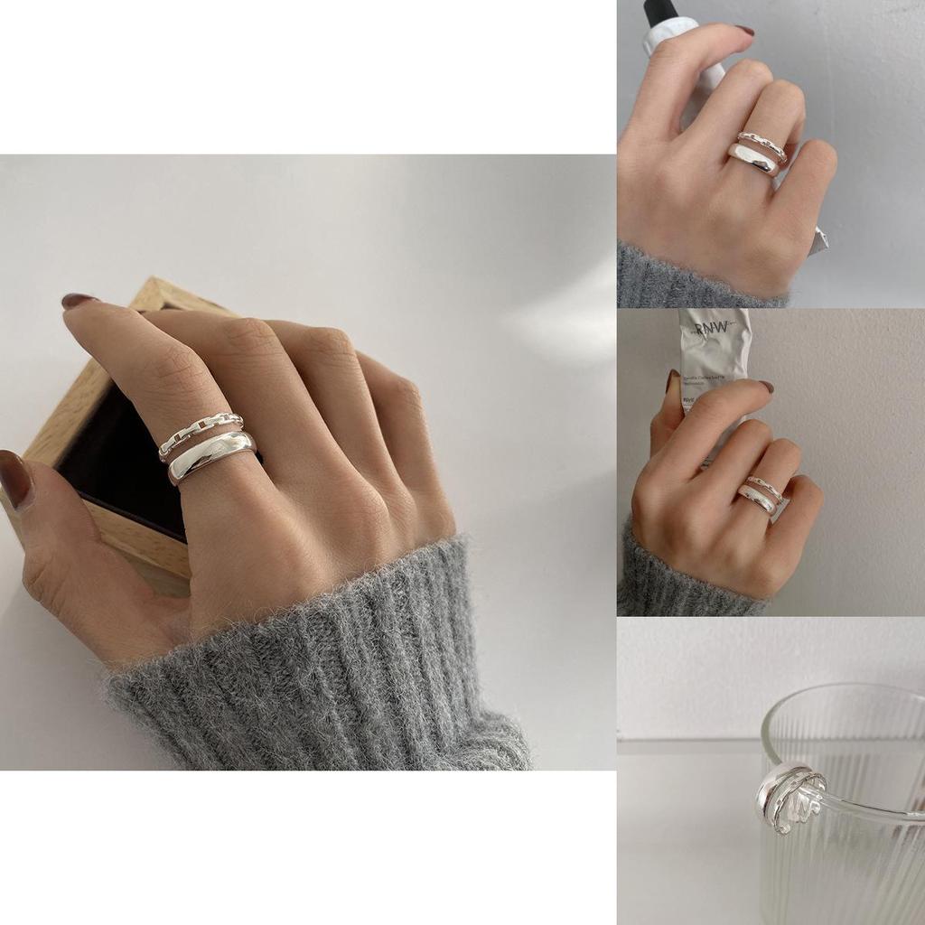Fashion Stylish Korean Open Adjustable Ring For Women Featuring Elegant Cow Design Pattern