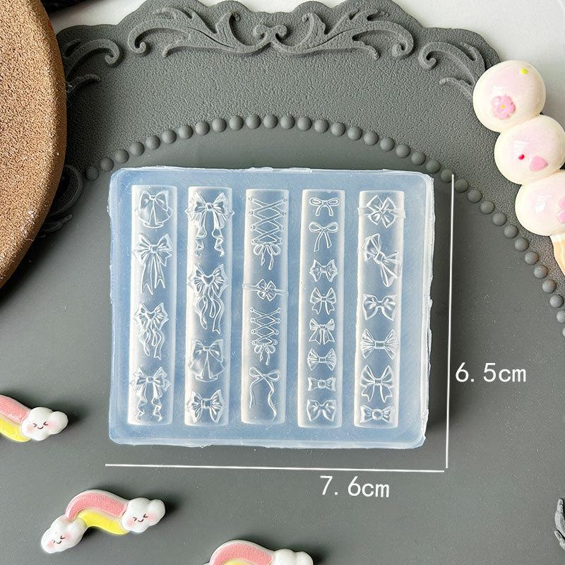 3D Fruit Silicone Nail Mold Sweet Flower Petals Fairy Nails Templates Diy Nail Art Decor Manicure Template For Nail Charms