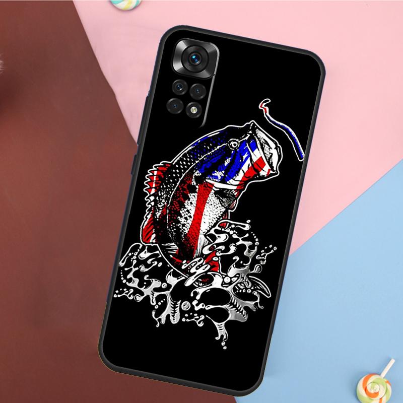 Bass Fishing Cover For Xiaomi Redmi Note 14 13 12 9 10 11 Pro 9S 10S 11S 12S Redmi 14C 10C 12C 13C Case