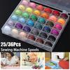 25/36Pcs Replacement Sewing Machine Spools Sewing Machine Tool for Embroidery Sewing Accessories