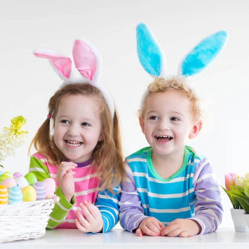 Oster-Stirnbänder mit Hasenohren Niedliche Bunte Hasenohren Maskerade Tiara Frohe Ostern Party Dekoration