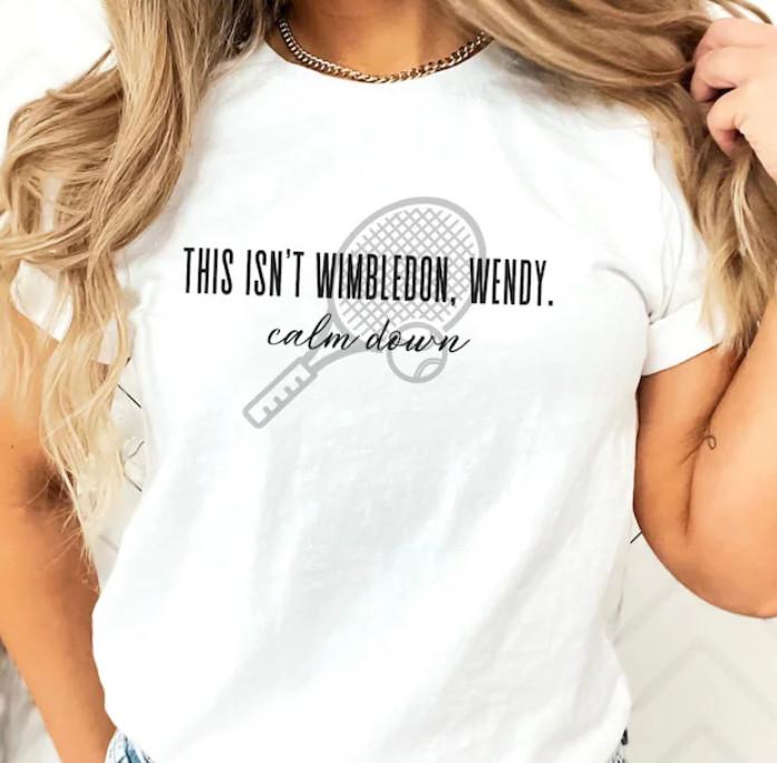 Новая футболка Теннисная футболка Футболка теннисиста Теннисный подарок Успокойся Теннис Ши M