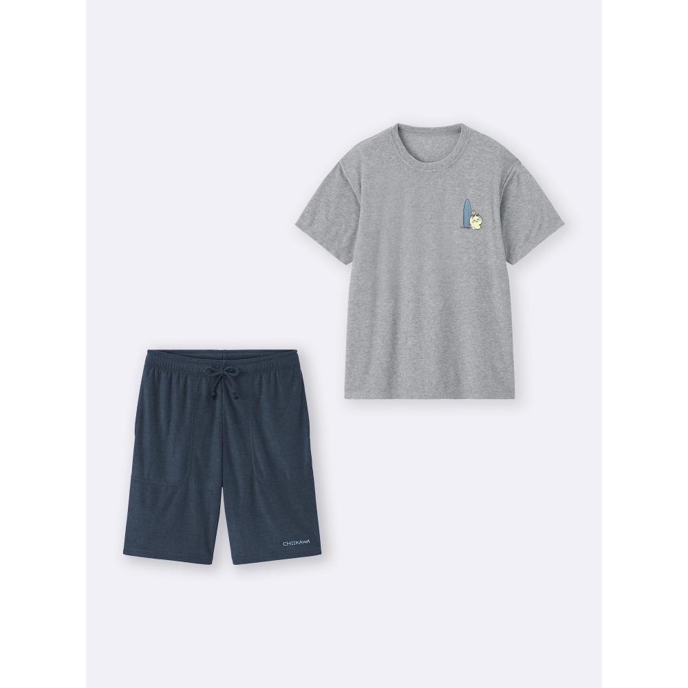 Gu By Uniqlo Dry Pile Set  Short Sleeves   Shorts  Chiikawa