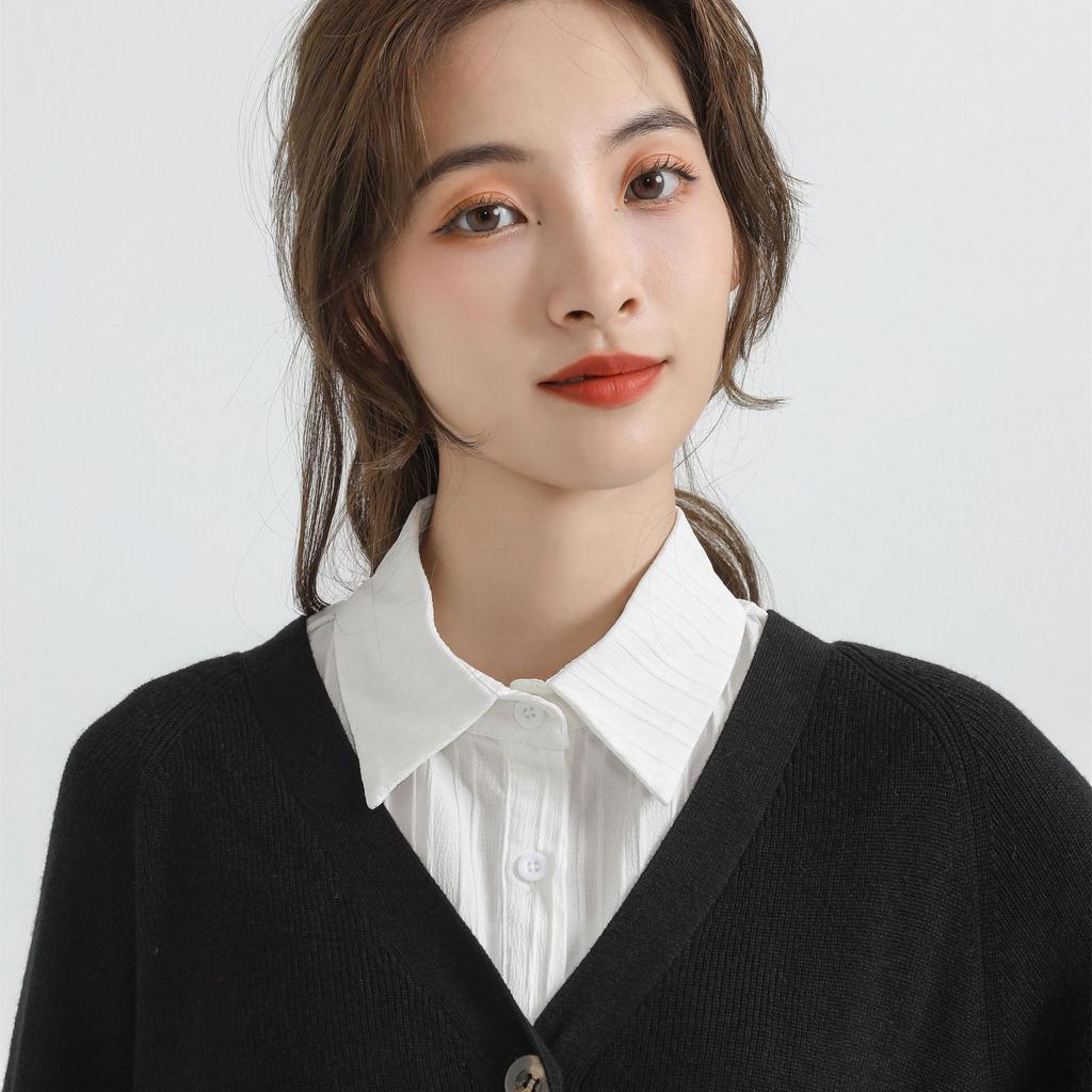 Perfect Match Girls Shirt Detachable Collar For Women Lapel Blouse Tops Fake Collar Neckwear Decorative Female Removable Lapel Flase Collar