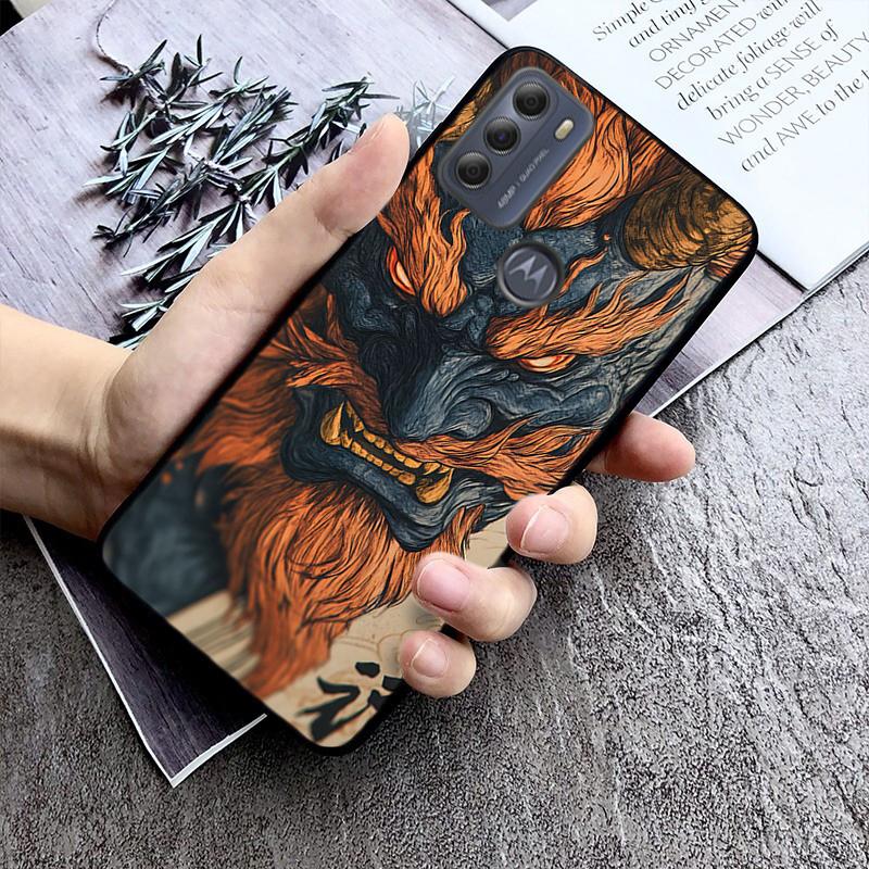 

Japanese Oni Mask Devil Phone Case For Moto G85 G55 G05 G14 G75 G31 G50 G10 G20 G30 G60 G13 G32 G84 G54 G53 G72 G24 Power Moto G72