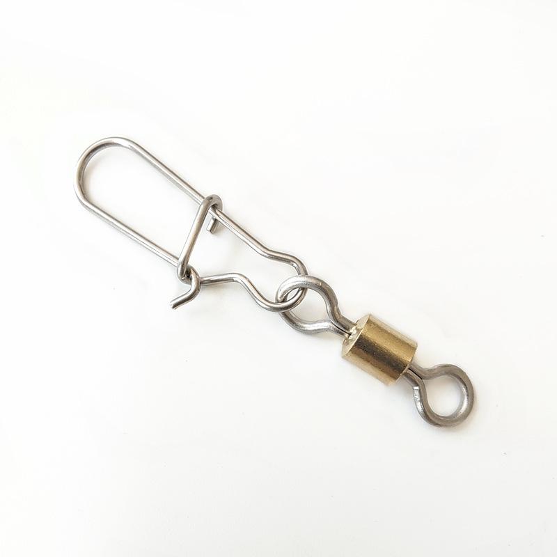 American Enhanced Brooch: Copper & Stainless Steel 8-Shaped Strong Pin Lure Snap for Fishing