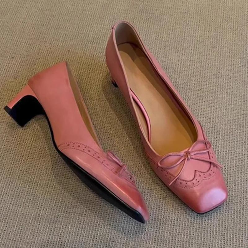 Square Toe Women Sandals Fashion High Heels Shoes Dress Woman Pumps Designer 2025 Brand Trend Casual Walking Cozy Female Zapatos