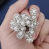 Tools Women Barrette Bridal Hair Jewelry U-shaped Pearl Pin Rhinestone Hair Clip Wedding Hairpins