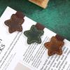 Retro Double-sided Magnetic Star Bookmark Leather Pen Clip Reading Page Mark Colorful Multifunctional Page Divider Students