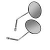 2PCS Motorcycle Rear View Mirror Stainless Steel High Definition Clear View Replacement for Suzuki Gn125