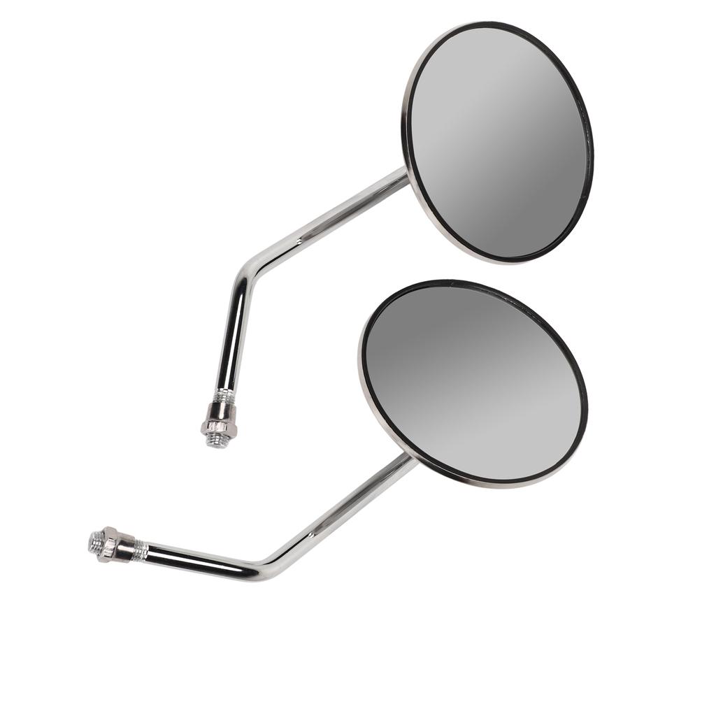 2PCS Motorcycle Rear View Mirror Stainless Steel High Definition Clear View Replacement for Suzuki Gn125