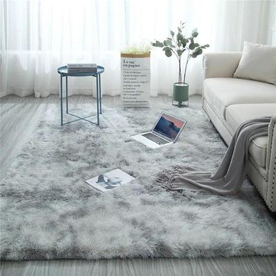 Large Size Super Soft Tie-Dye Art Carpet Floor Bedroom Mat Gradient Color Fluffy Area Rug Living Room Carpet Hallway Mat Home Decoration