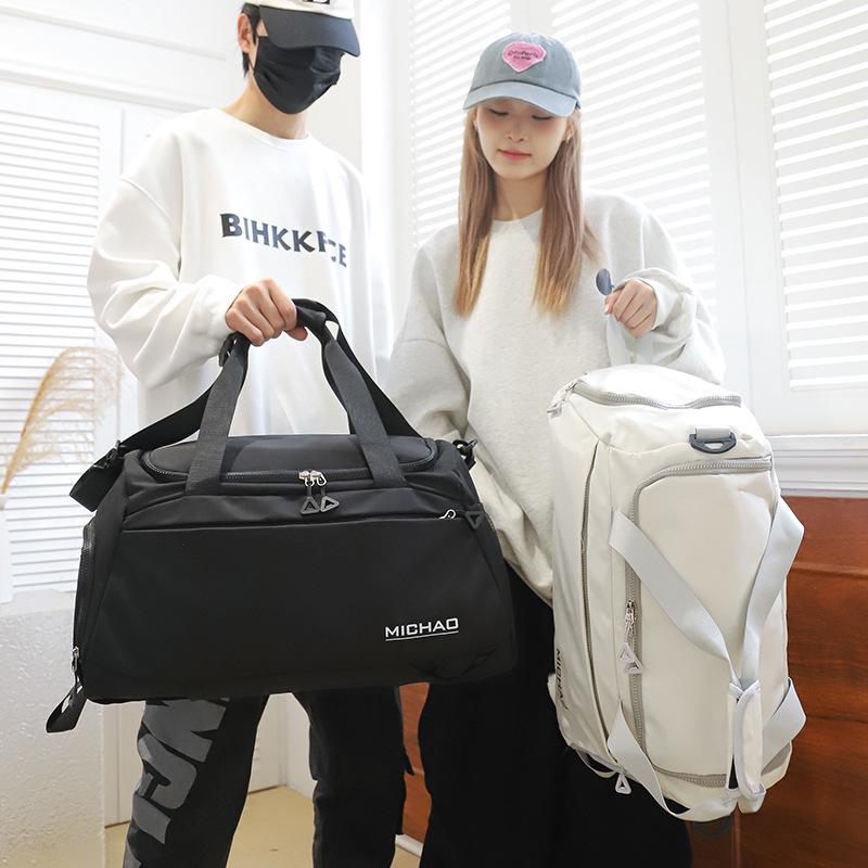 Women's Large Capacity Fitness Travel Backpack with Wet/Dry Separation, Shoe Compartment for Short Business Trips and Sports.