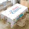 Easter Rectangle Tablecloth, Easter Eggs Design Tablecloth For Kitchen Dining Table Home Holiday Party Picnics & Dinners Decor