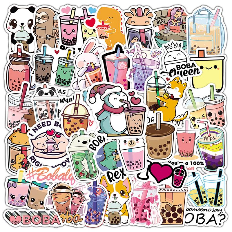 Decal Planner Sticker Vinyl Gifts Under 5 Tumbler Sticker Bubble Tea Laptop Sticker