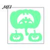 Spooky Night Atmosphere Decor Halloween Glow in The Dark Wall Stickers, Luminous Ghost Hand And Bat Removable PVC Stickers Decals, Horror Theme
