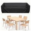 Gardening Furniture Covers, Rectangular Outdoor Table and Chair Covers, Oxford Cloth Tear-resistant Waterproof Awning Dust Cover