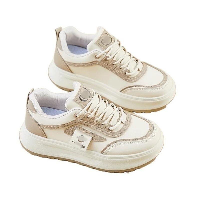 Fashion thick baseplate shoes women's autumn new versatile fashion little white shoes show feet small muffin casual sports shoes