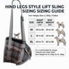 Multi Color Pet Rear Leg Assist Sling Disabled Dog Mobility Strap  Lame Leg Daily Support